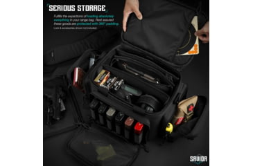 Image of Savior Equipment Specialist Pistol Range Bag, Black, RA-3GUN-WS-BK