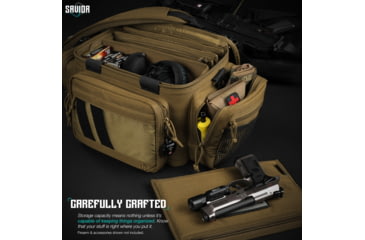 Image of Savior Equipment Specialist Pistol Range Bag, Dark FDE, RA-3GUN-WS-TN
