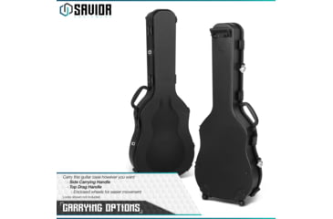 Image of Savior Equipment Ultimate Guitar Single Rifle Case, Black, RC-GT-ACOUSTIC-BK