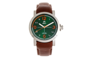 Image of Shield Berge Diver Watch - Mens, Green/Brown, One Size, SLDSH101-4