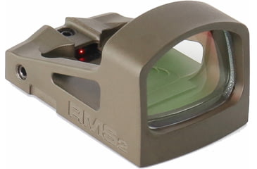 Image of Shield Sights Compact Reflex Mini Red Dot Sight 2.0, 4 MOA Dot Reticle, RMS2-4MOA Glass Lens, Olive Drab Green, RMS2-4 Moa G ODG