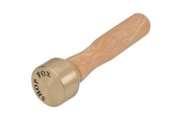 Image of Shop Fox Turned-Polished Brass Head Mallet, Maple Handle, 8 oz. D2809