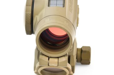 Image of SIG SAUER Romeo4T Red Dot Sight, Ballistic Circle Dot, Solar, 0.5 MOA Adjustable, Side Battery, Hex Bolt Mount, Spacer, Flat Dark Earth, Medium, SOR43131
