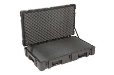 Image of SKB Cases R Series 3821-7 Roto Molded Wheeled Waterproof Utility Case w/ Cubed Foam, Black, 3R3821-7B-CW
