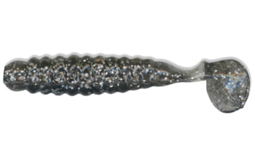 Image of Slider Crappie Panfish Grub, 18, 1.5in, Smoke Glitter, CSGG7