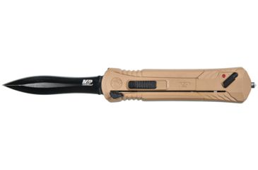 Image of Smith &amp; Wesson M&amp;P Out The Front Spear 3.5in Assisted Opening Folding Knives, Flat Dark Earth 1084315