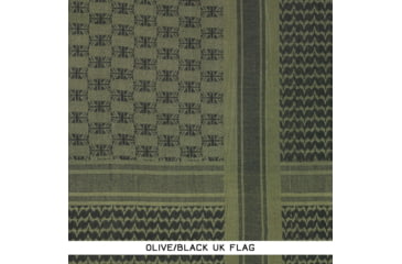 Image of SnugPak Camcon Shemagh, UK flag pattern, Olive /Black - Uk Flag Pattern, 61039