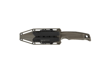 Image of SOG Specialty Knives &amp; Tools Recondo FX Fixed Blade Knives, 4.6in, Partially Serrated Edge, CRYO 440C Steel, Spear Point, FDE, GRN / TPU Handle, Black, SOG-17-22-04-57