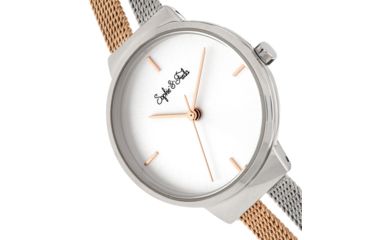 Image of Sophie And Freda Sedona Bracelet Watch, Silver/Rose Gold, One Size, SAFSF5302