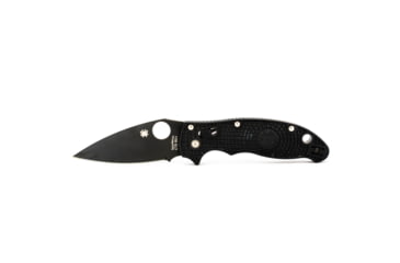 Image of Spyderco Manix 2 Lightweight Plain Edge Folding Knife, FRCP Black, Black Blade C101PBBK2