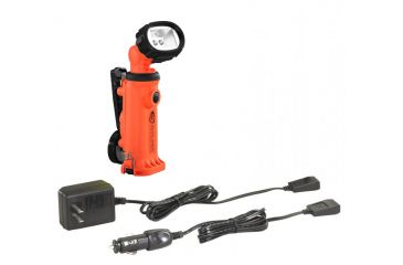 Image of Streamlight Knucklehead Multi-Purpose Worklight, 200 Lumen, Clip, 120V AC/12V DC Steady Charge, Orange, 90657