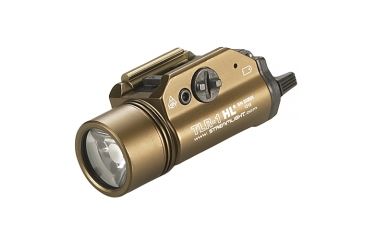 Image of Streamlight TLR-1 HL LED Rail-Mounted TacticalFlashlight, 800 Lumens w/Lithium Batteries, Flat Dark Earth Brown, 69267