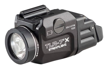 Image of Streamlight TLR-7X Flex LED Tactical Weapon Light, CR123A, White, 500 Lumens, Black, 69424