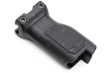 Image of Strike Industries Angled Vertical Grip with Cable Management for 1913 Picatinny Rail, Black, Long, SI-AR-CMAG-RAIL-L-BK