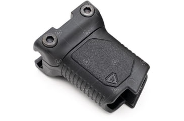 Image of Strike Industries Angled Vertical Grip with Cable Management for 1913 Picatinny Rail, Black, Short, SI-AR-CMAG-RAIL-S-BK