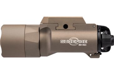 Image of SureFire X300-B Ultra LED Weapon Light, 1000 Lumens, 6V, Picatinny Rail Mount, Z-XBC Switch, with T-Slot Mounting Rail, Tan, X300U-B-TN
