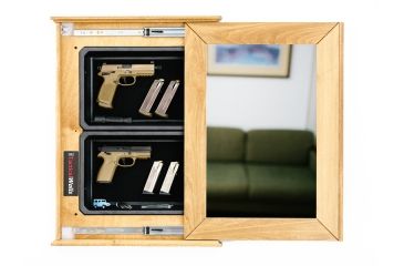 Image of Tactical Walls 1420M Concealment Short Mirror, Raw with Mirror BM20MLRWBKMR