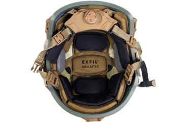 Image of Team Wendy EXFIL Rail 3.0 Ballistic Helmet, LED Left Eye Dominant Retention, Green, Medium/Large, 73-R3-71S-E71-L