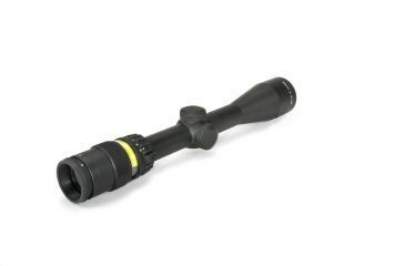 Image of Trijicon AccuPoint TR-20 3-9x40mm Rifle Scope, 1 in Tube, Second Focal Plane, Black, Amber BAC Triangle Post Reticle, MOA Adjustment, 200000