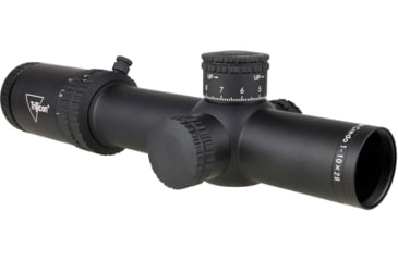Image of Trijicon Credo 1-10x28mm First Focal Plane 34mm Tube Riflescope w/Red/Green MRAD Segmented Circle Enhanced, Matte Finish, Exposed Elevation Adjuster w/Return to Zero Feature, Black, 2900050