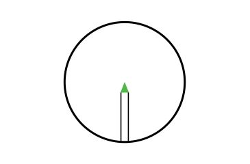 Trijicon Illuminated Green TR24G Triangle Post Reticle