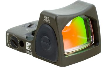 Image of Trijicon RMR Type 2 Adjustable Red Dot Sight, 6.5 MOA Red Dot, No Mount, Cerakote OD Green, 700716