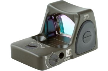 Image of Trijicon RMR Type 2 Adjustable Red Dot Sight, 6.5 MOA Red Dot, No Mount, Cerakote OD Green, 700716
