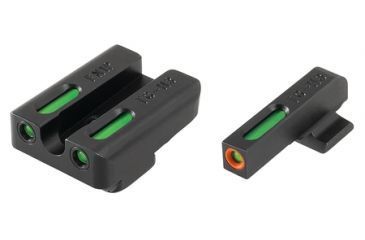 Image of TruGlo Brite-Site TFX Pro Sight Set For FNH FNP-40/FNX-40/FNS-40, Including Compact Green Rear, Green With Orange Focus Lock Front Sight, TG-TG13FN2PC