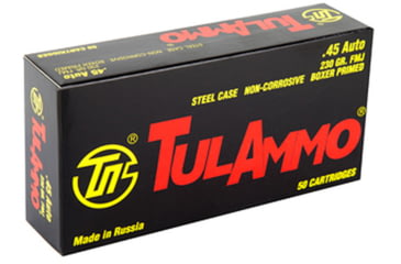 TulAmmo .45 Auto 230 Grain FMJ Steel Ammunition | 5 Star Rating Free ...