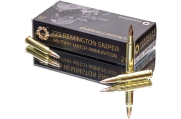 ULTIMATE AMMUNITION Sniper 223 Rem 77 Grain OTM Tactical Brass Pistol Ammunition, 20, OTM
