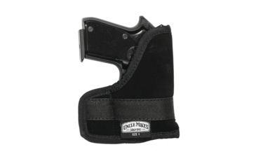 Image of Uncle Mike's Inside-The-Pocket Holster, Black, Small Autos .22 - .25 cal. Ambidextrous 8744-1