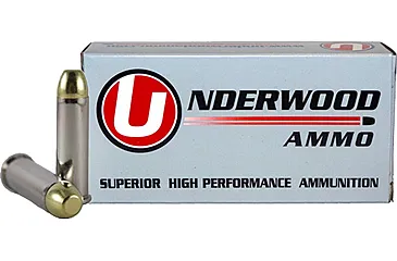 Underwood Ammo .38 Special +P 125 Grain Full Metal Jacket Nickel Plated Brass Cased Pistol Ammunition, 50, FMJ