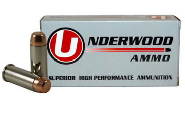 Underwood Ammo .44 Special 245 Grain Full Metal Jacket Nickel Plated Brass Cased Pistol Ammunition, 50, FMJ