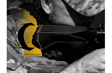 Image of Valiant Dynamics EvolvR Telescoping Combat Stock, Black, Commercial Buffer Tube, E111-00-C-BLK