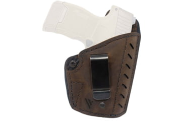 Image of Versacarry Comfort Flex Deluxe IWB Leather Belt Holster, 1911, Right Hand, Distressed Brown, CFD2112