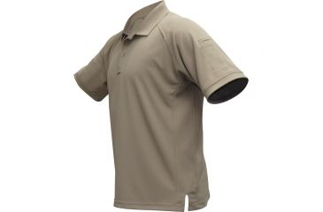 tan polo shirt