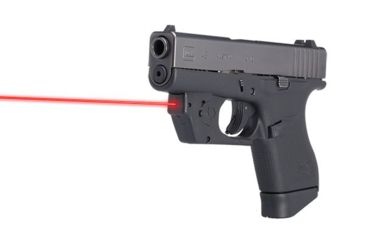 Image of Viridian Weapon Technologies Essential Red Laser Sight for Glock 42/43, Non ECR, Retail Box, Black, NSN N, 912-0014