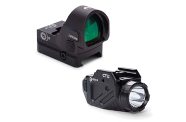 Image of Viridian Weapon Technologies RFX-35 Micro Green Dot Sight with CTL Universal Tactical Light