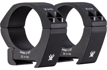 Image of Vortex Pro Riflescope 34mm Rings, Low, 0.95in, Type 2 Low-Glare Matte Black Anodized, 7.4 x 3.54 x .91, PR34-L
