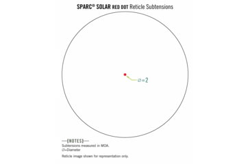 Image of Vortex SPARC Solar Red Dot Sight, 1 x31mm, 2 MOA Dot Reticle, Black, SPC-404