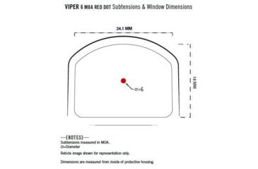 Image of Vortex Viper 1x24mm 6 MOA Red Dot Sight, CR2032 Battery, Black, VRD-6