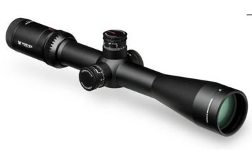 Image of Vortex Viper HS-T 4-16x44 mm Rifle Scope, 30 mm Tube, Second Focal Plane, Black, Hard Anodized, Non-Illuminated VMR-1 MOA Reticle, MOA Adjustment, VHS-4309