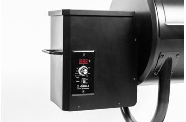 Image of Z Grills 550B 8-in-1 Wood Pellet Grill, BBQ &amp; Smoker, Black, 47x20x45, ZPG-550B
