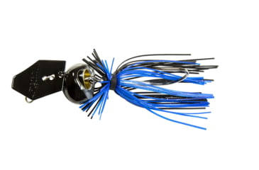 Image of Z-man Chatterbait Freedom CFL, Black/Blue, 3/8oz, CBCFL38-01