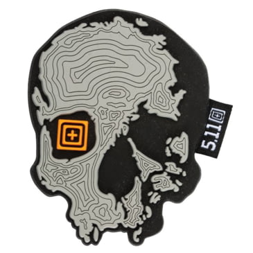 5.11 TACTICAL DOME PIECE//GOLD SKULL MADE OF WEAPONS PROMO PATCH MORALE PATCH NEW