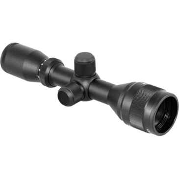 Aim Optics 3-9X40 Camo Coated Duplex Scope With Rings, Large, Black (858226001536)