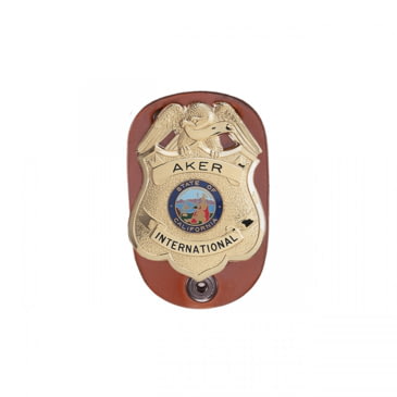Aker A590-BP Clip On Federal Badge Holder Display 