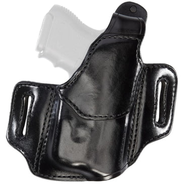Black Leather OWB Paddle Holster For Sig Sauer P365 365 Right AKER D.A