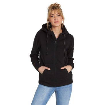 women's black half zip sweatshirt