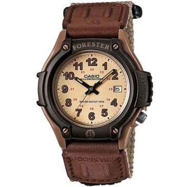 casio digital leather watch in cream